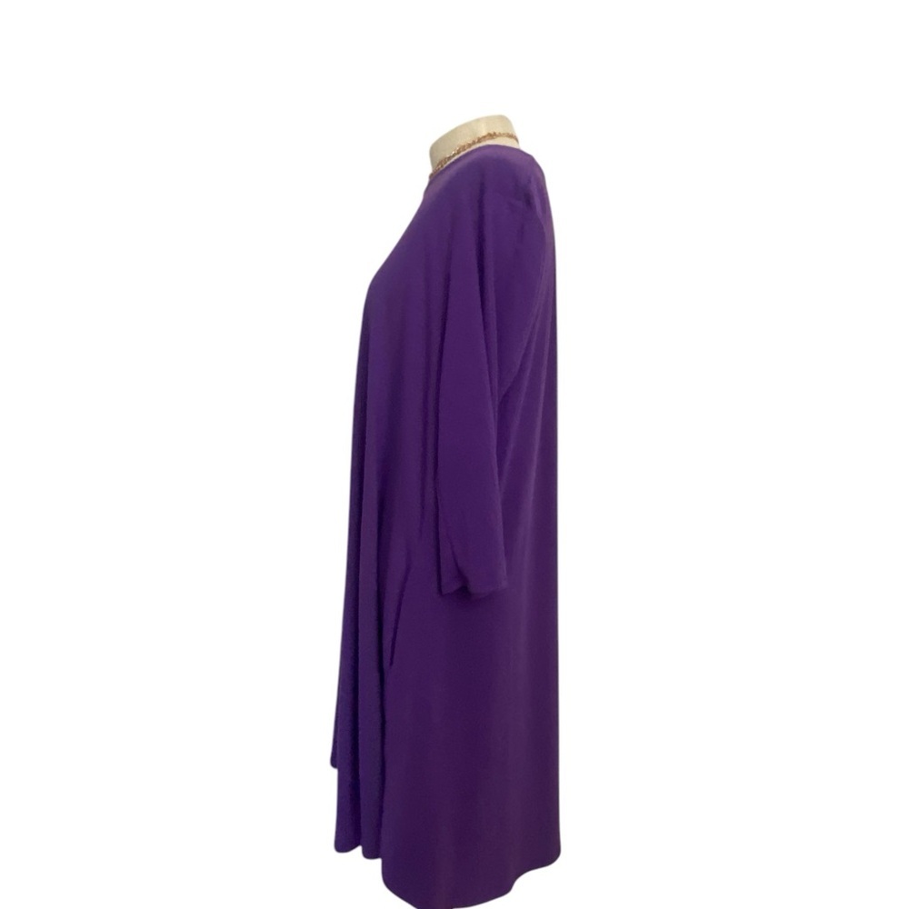 Zenana Purple Long Sleeve Dress - Picture 3 of 8